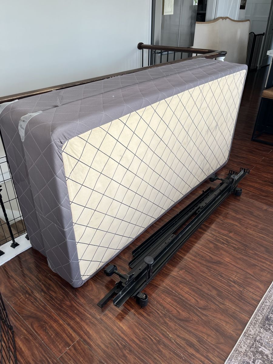 King Head Board, Box Springs And Base