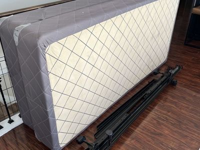 King Head Board, Box Springs And Base