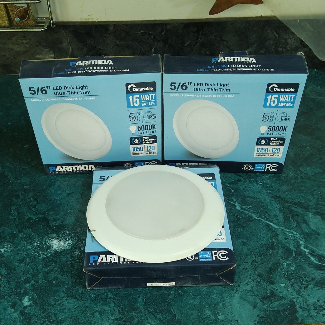 5/6" LED Disk Light Ultra Thin Trim