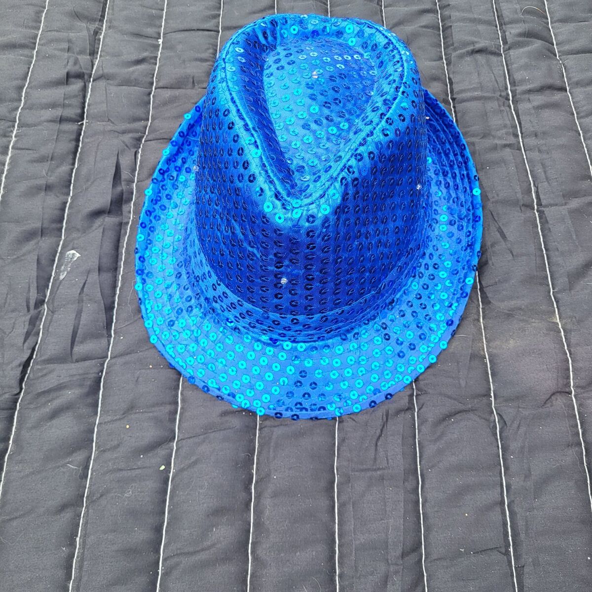 Blue Sequin Hat