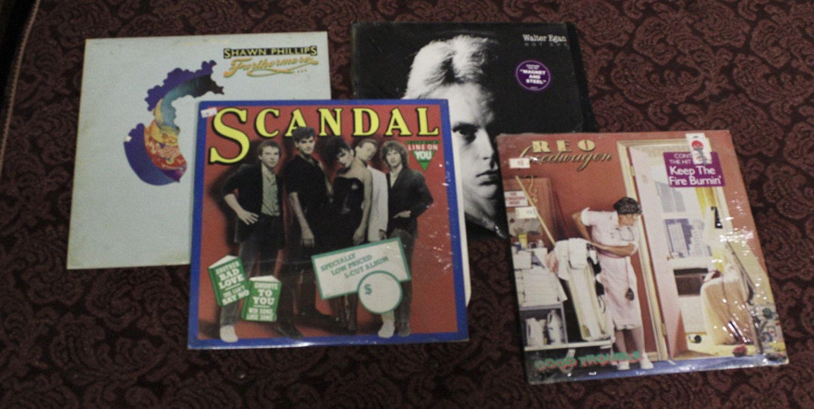 Mix of vinyl records