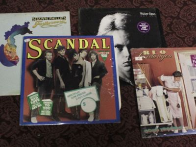 Mix of vinyl records