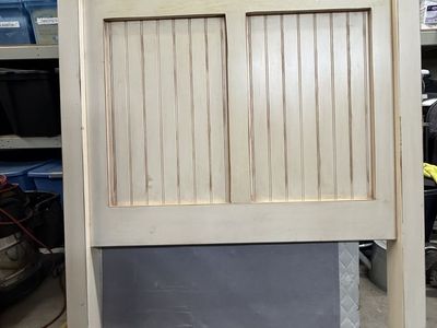 Pottery barn head board and bed frame, mattress and mattress cover, boxspring