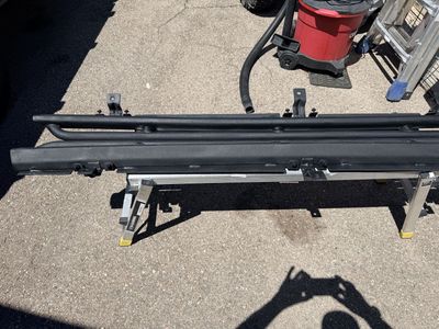 Black Steel Side Steps/Running Boards for Jeep Wrangler 2-Door JK JKU (2007-2018) - Factory Rock Sliders. (Mopar Heavy Duty)