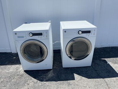 Compact washer and electric dryer set (GE)