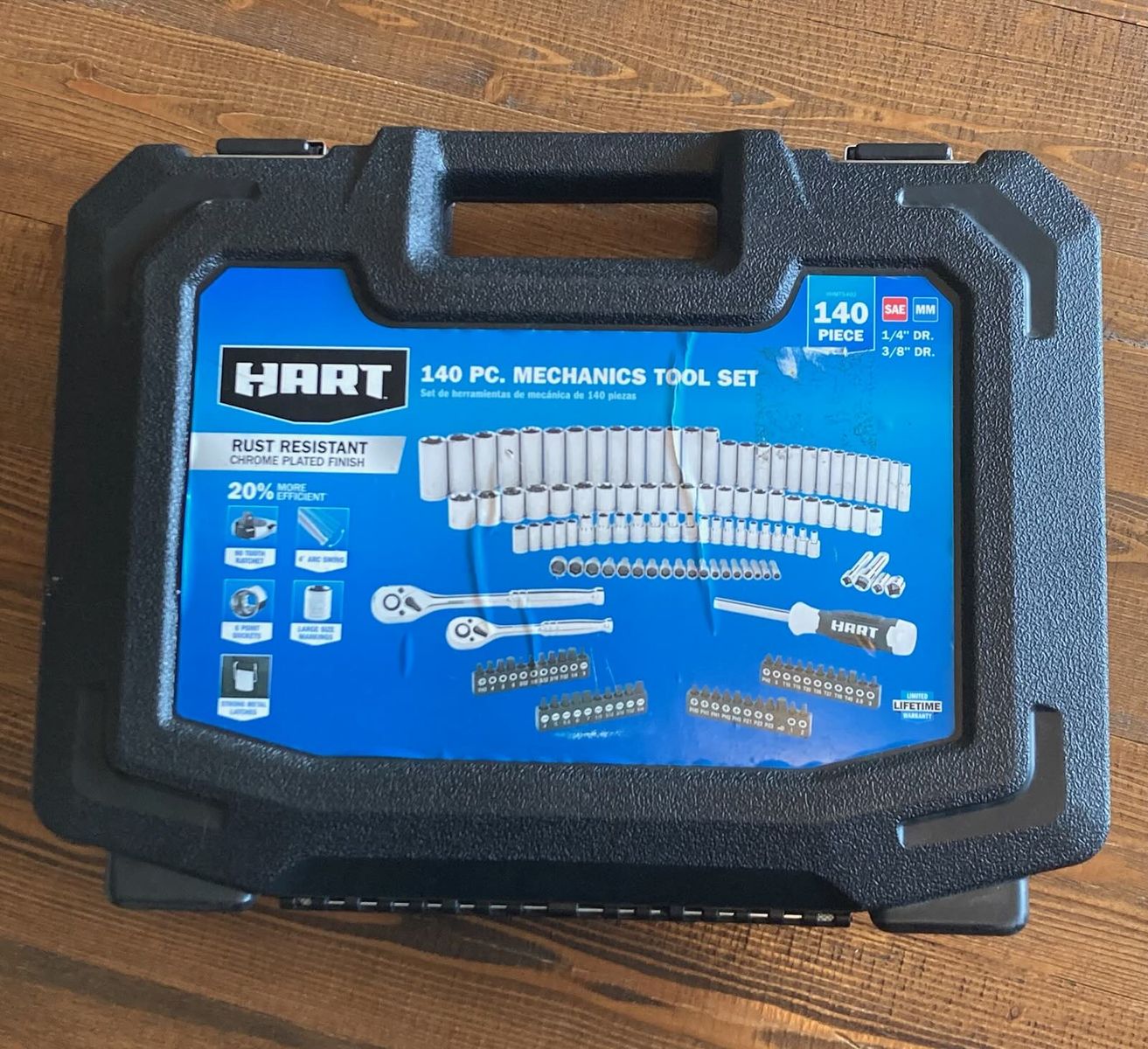 Hart 140-Piece Mechanics Tool Set with Storage Case
