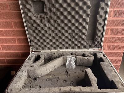Vintage Aluminum Hard Briefcase Storage Case with Custom Foam Interior