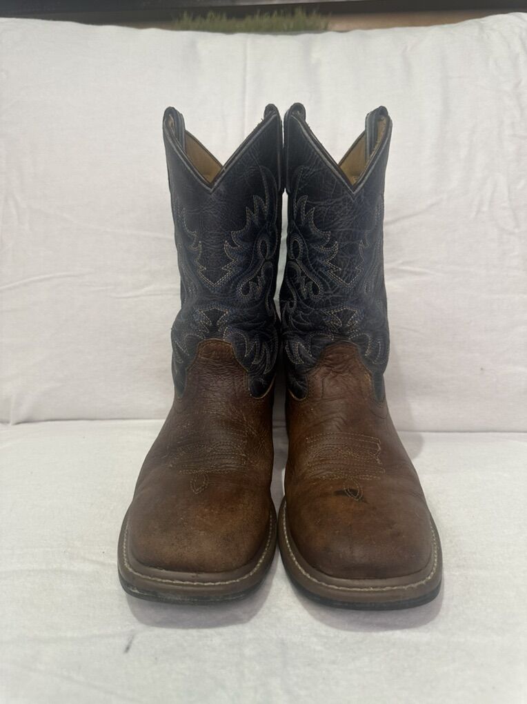 Dan Post Youth Size 4.5 Brown/Gray Western Boots