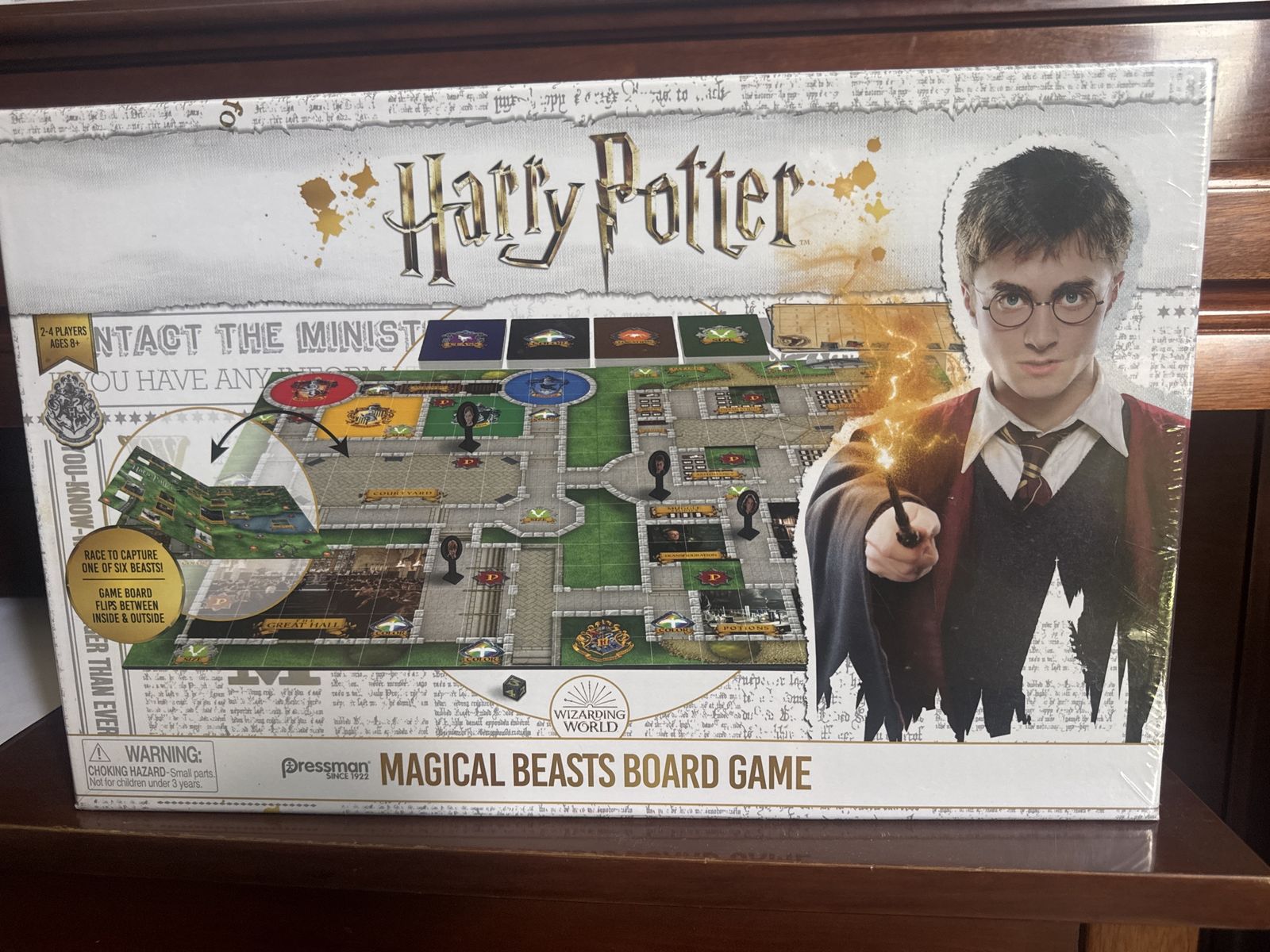 Pressman Harry Potter Magical Beasts Board Game - New, Sealed, 2-4 Players, Ages 8+