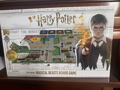 Pressman Harry Potter Magical Beasts Board Game - New, Sealed, 2-4 Players, Ages 8+