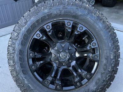8x180 Fuel Wheels with 35” Tires