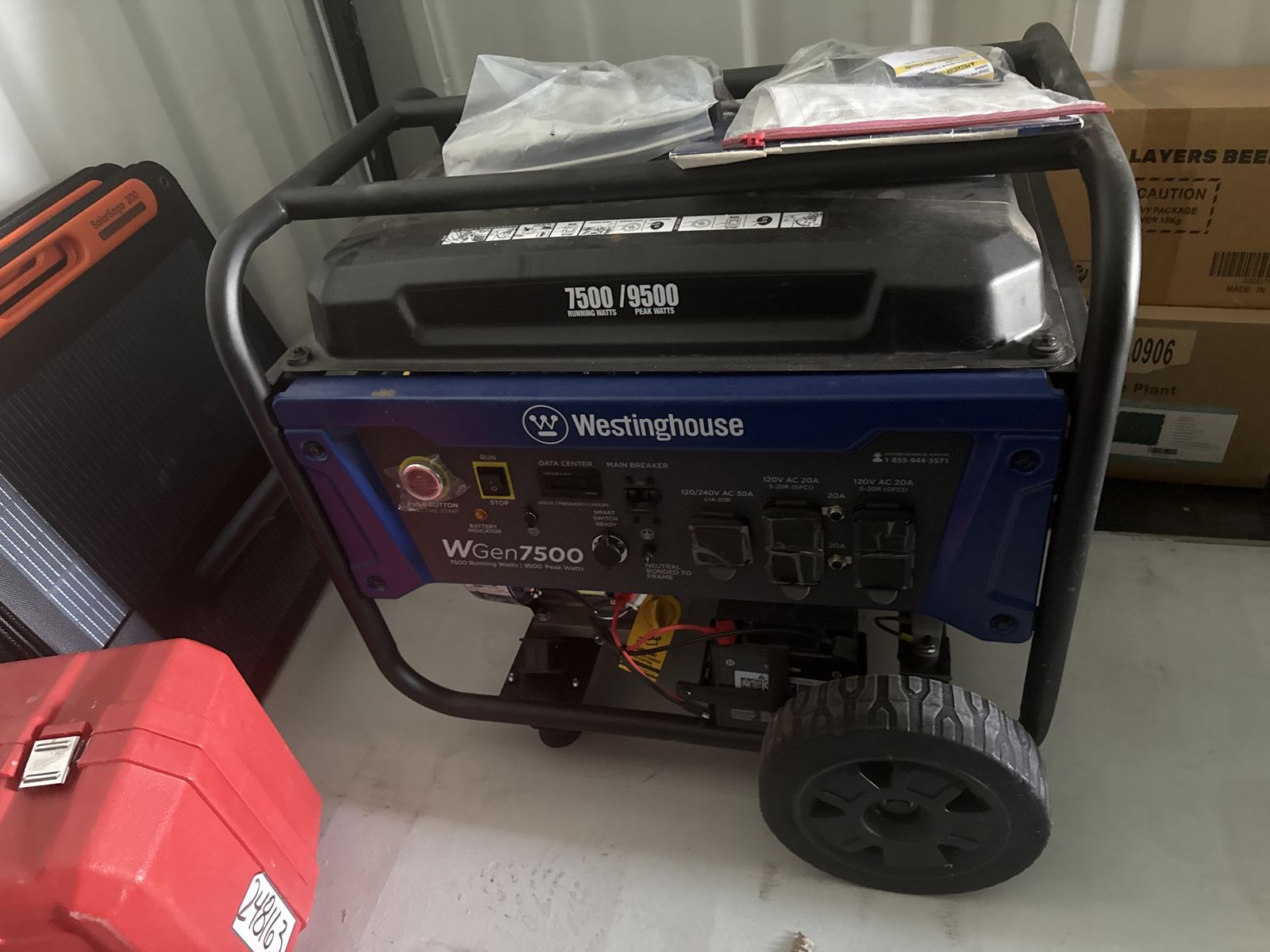Brand new Westinghouse WGen7500 Portable Generator 7500 Running Watts, 9500 Peak Watts