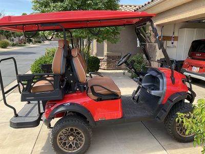GOAT MAMMOTH CUSTOM LIFTED GOLF CART FERRARI RED