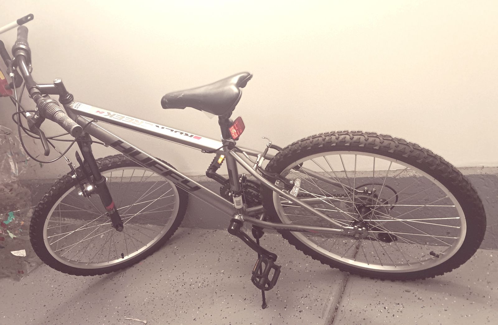 Huffy Rock Creek 24" Wheel Mountain Bike - Gray/Silver - Excellent Condition