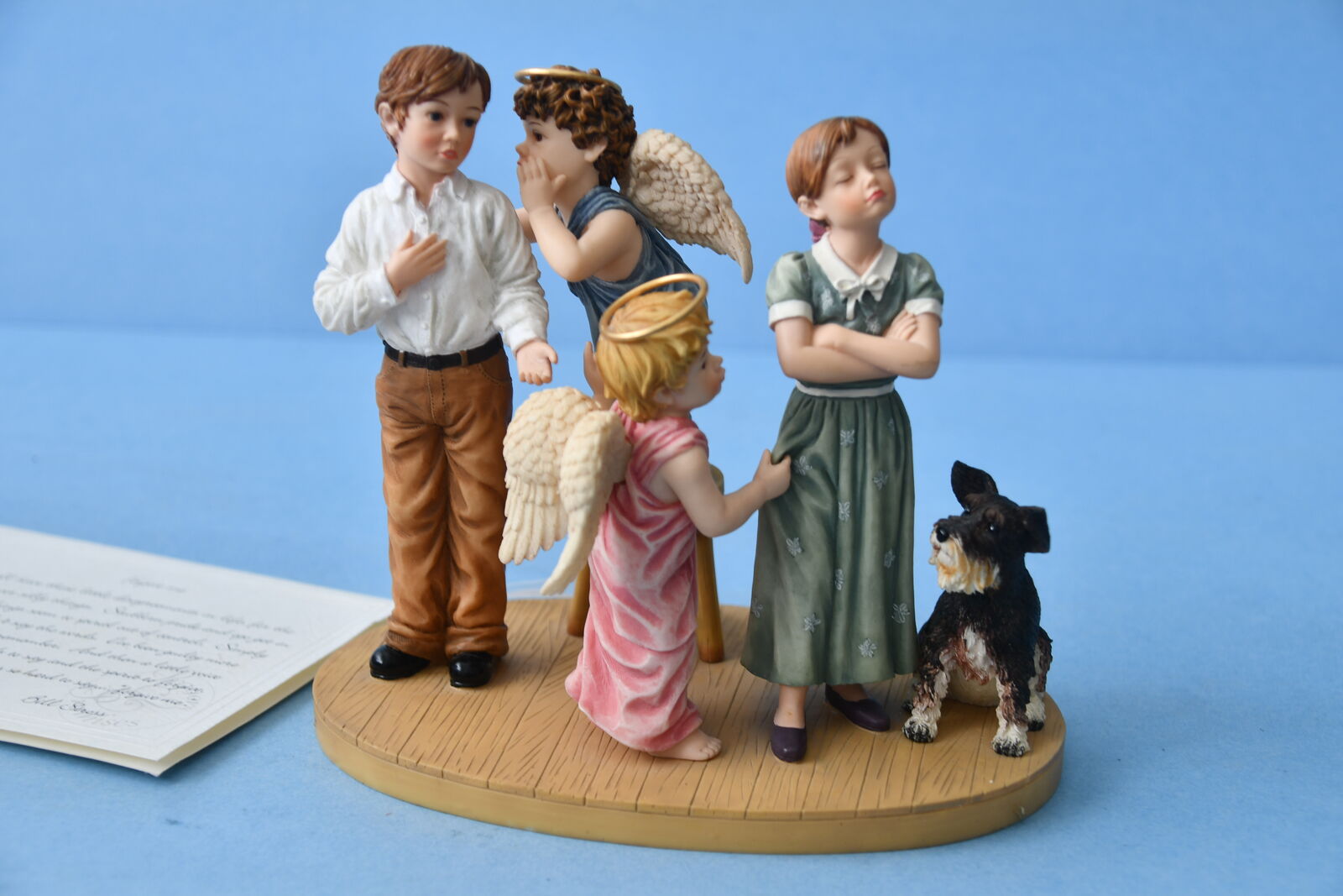 "FORGIVE ME" FIGURINE with NOTE CARD ~ HEIGHT 6" ~ NO CHIPS!