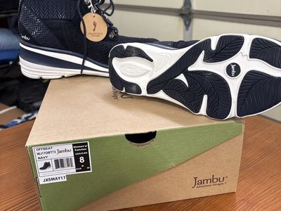 Jambu Women's Offbeat WJ170BT73 Navy Memory Foam Booties Size 8 - New with Tags