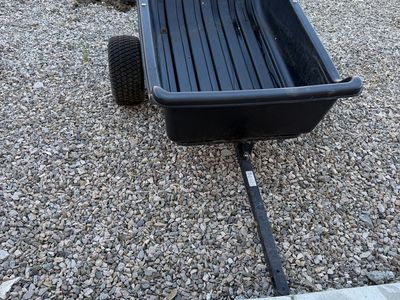 Heavy Duty ATV/UTV Utility Trailer - Sled Style Dump Cart for Hauling