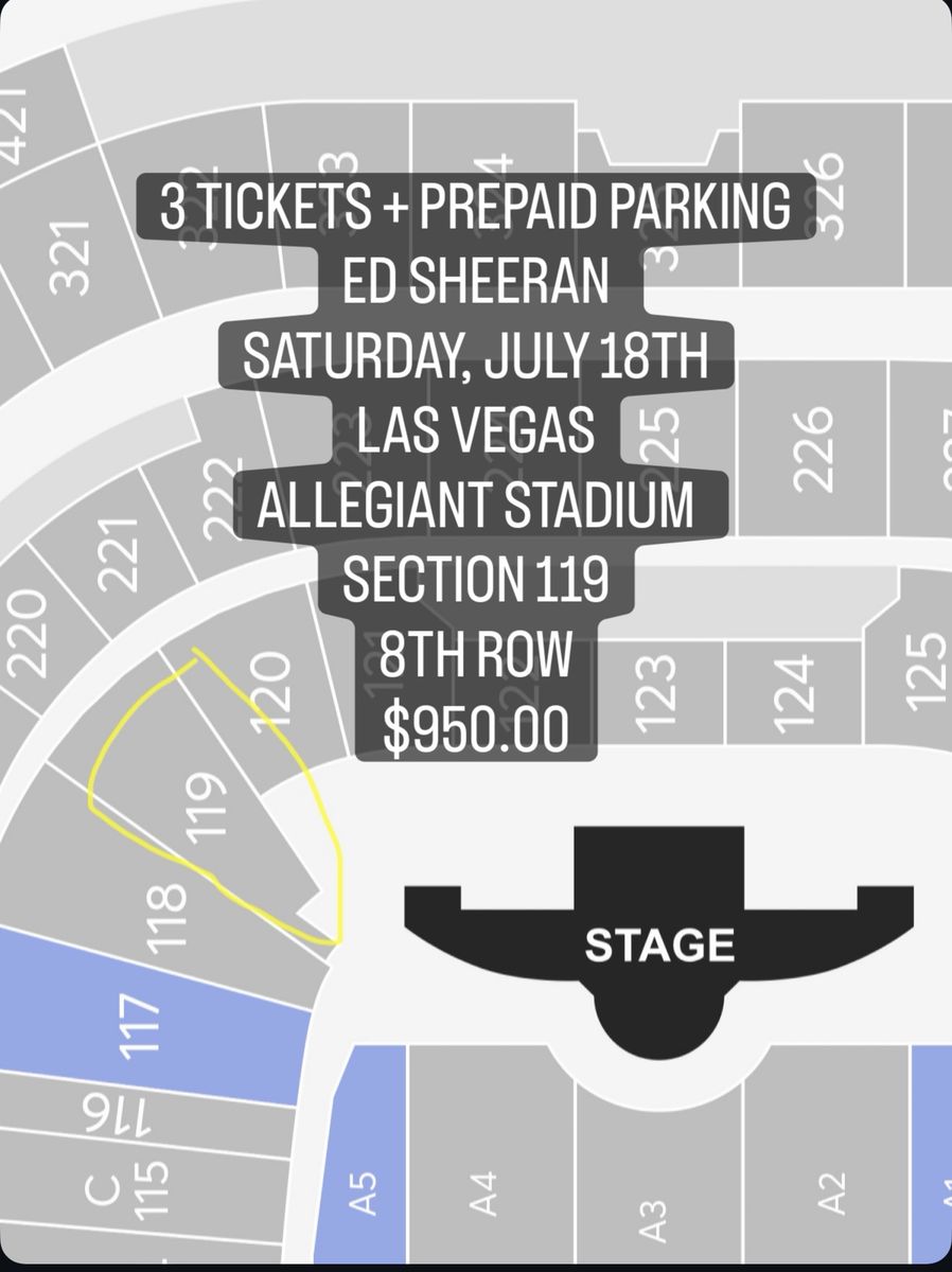 8th ROW NEXT TO THE STAGE ED SHEERAN!!
