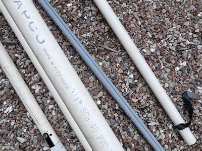 3/4 schedule 40 pvc pipe 20’ qty 4 plus some shorter