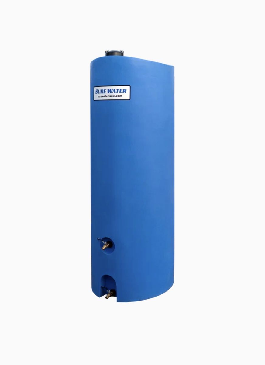 New Sure Water 260 Gallon Vertical Water Storage Tank Blue
