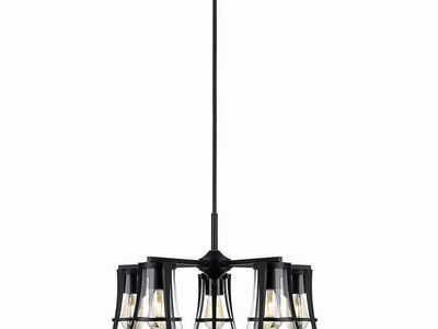 OVE Joakim 5-light Chandelier - Black Finish 1654711 #75524