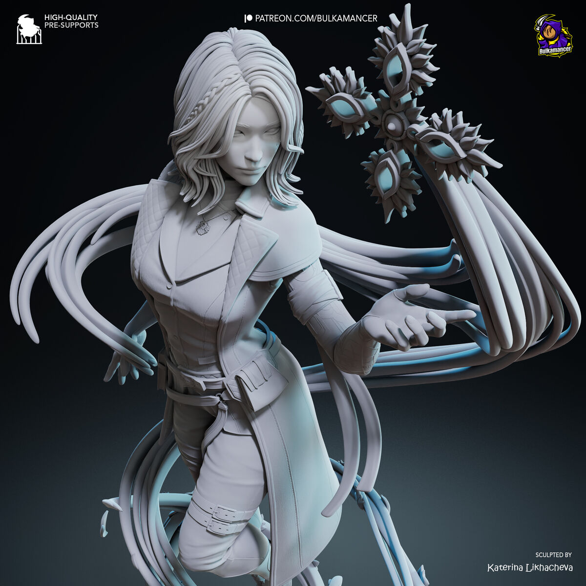 Lune - Clair Obscur Expedition 33 1/8 Figure Statue 3d Print Model Kit Unpainted