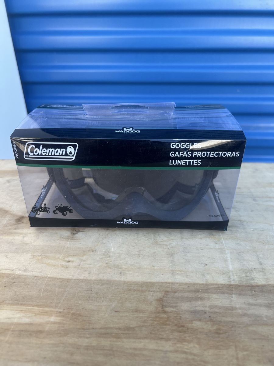 Coleman MadDog Black Goggles - Protective Eyewear for Outdoor Activities