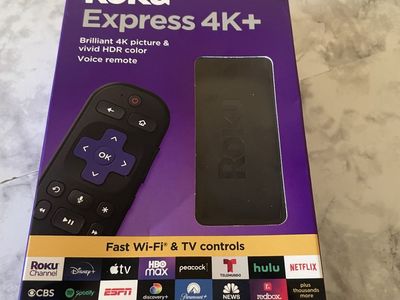 Roku Express 4K+ Streaming Media Player - HD/4K/HDR with Voice Remote - New Sealed