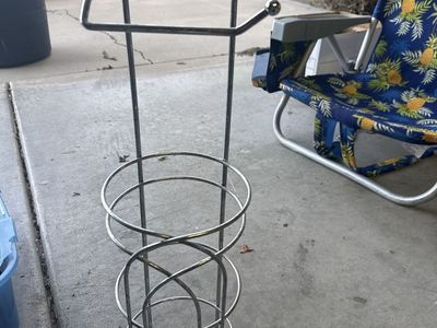 Chrome Toilet Paper Holder Stand with Reserve Storage