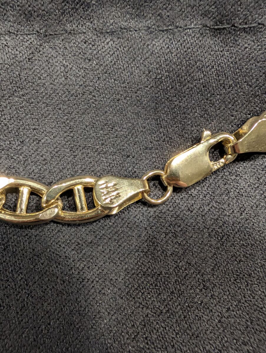 Brand new unworn SOLID Gold Marina or Mariner Link Chain.