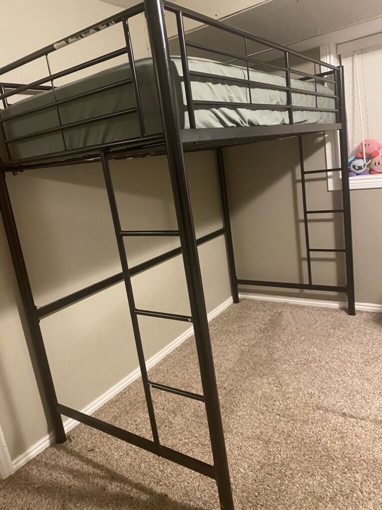 Black Twin Loft Bed