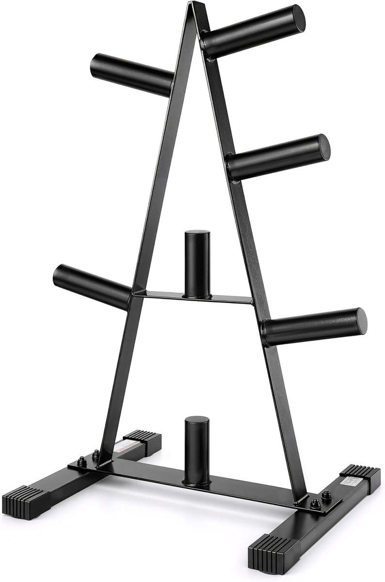 CAP 2-Inch Olympic Plate Tree Rack, Heavy-Duty A-Frame Weight Plate Storage Rack
