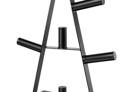 CAP 2-Inch Olympic Plate Tree Rack, Heavy-Duty A-Frame Weight Plate Storage Rack