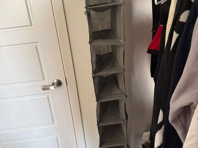hanging shoe rack w/ 10 slots