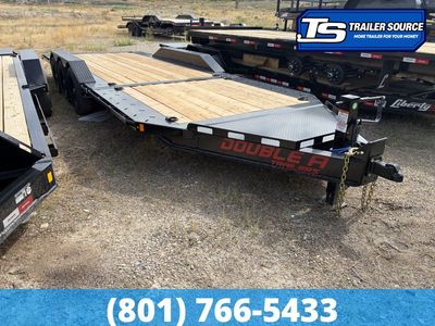 8.5x24 Double A Pro Series CT Tilt Trailer - 23K GVWR - I-Beam Frame, Torsion Axles, Wide Body w/ Drive Over Fenders