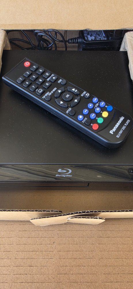 NEW! Panasonic DMP-BD84P-K Blu-ray Disc/DVD Player - Black with Remote