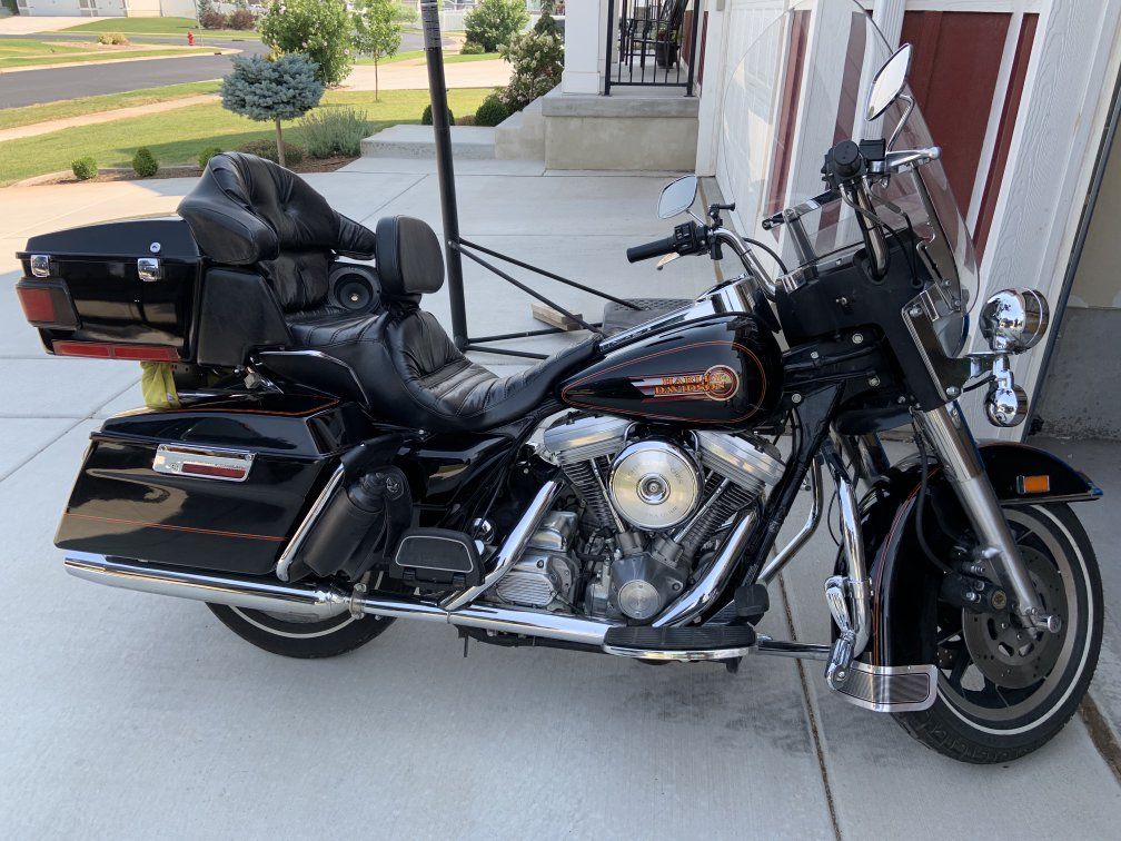 1993 Harley-Davidson FLHS Electra Glide Sport Motorcycle - Black, Excellent Condition