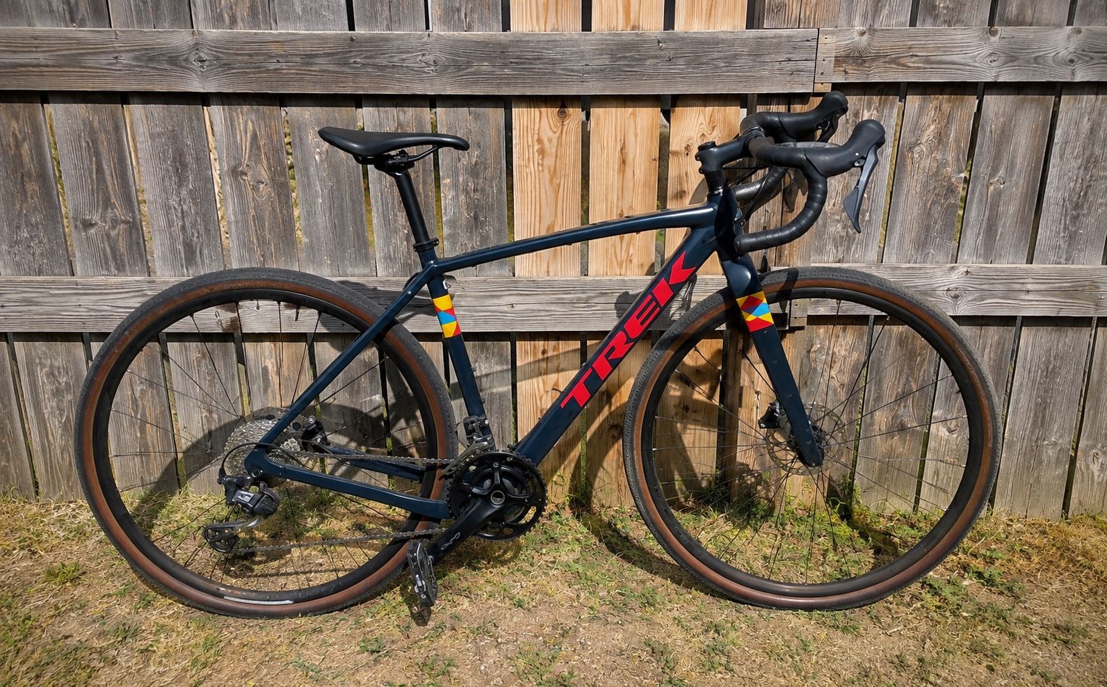Trek Checkpoint Gravel Bike - Dark Blue with Red Branding
