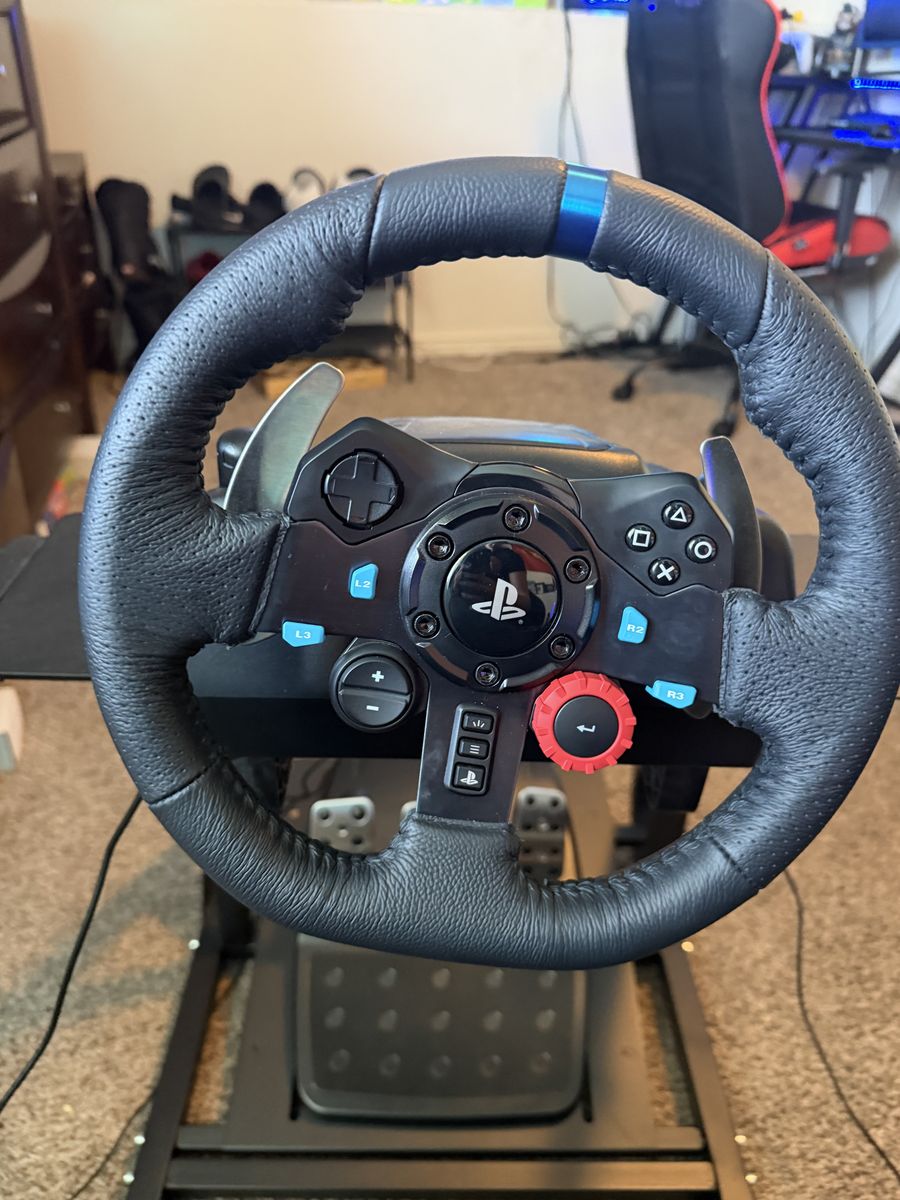 PLaystation Steering Wheele And Chair