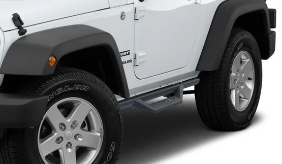 TAC Sidewinder Running Boards Nerf Bars Steps 07-18 Jeep Wrangler JK 2dr