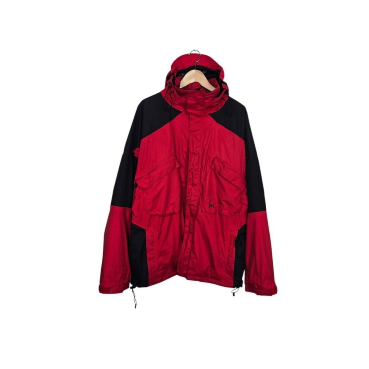 Vintage Y2K Burton AK GORE-TEX Snowboard Shell Jacket Red Black Men's Large