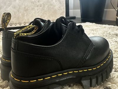 Dr. Martens Bex Smooth Leather Platform Oxford Shoes Black US Women's Size 6