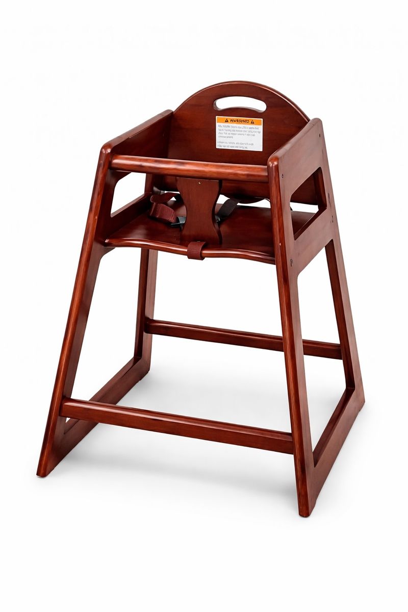 Wood High Chair – Solid & Sturdy (2)