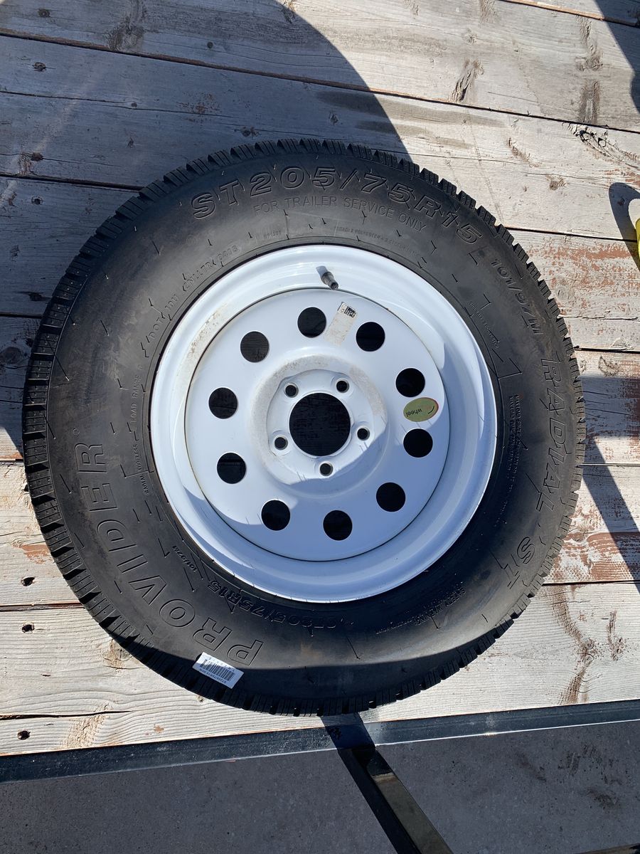 New 5 X 4.5 Lug Pattern Trailer 15 Rim And Tire