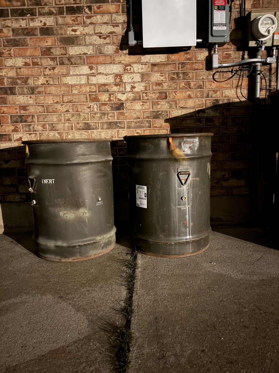 U.S Military Surplus shipping drums