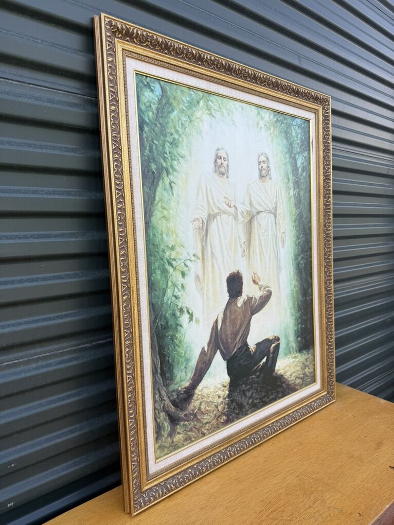 Vtg 1988 Beautiful Joseph Smith's First Vision Pai