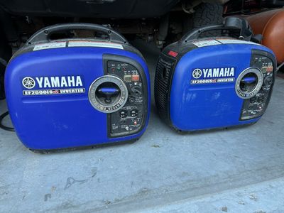 (2) Yamaha generators ef2000is V2