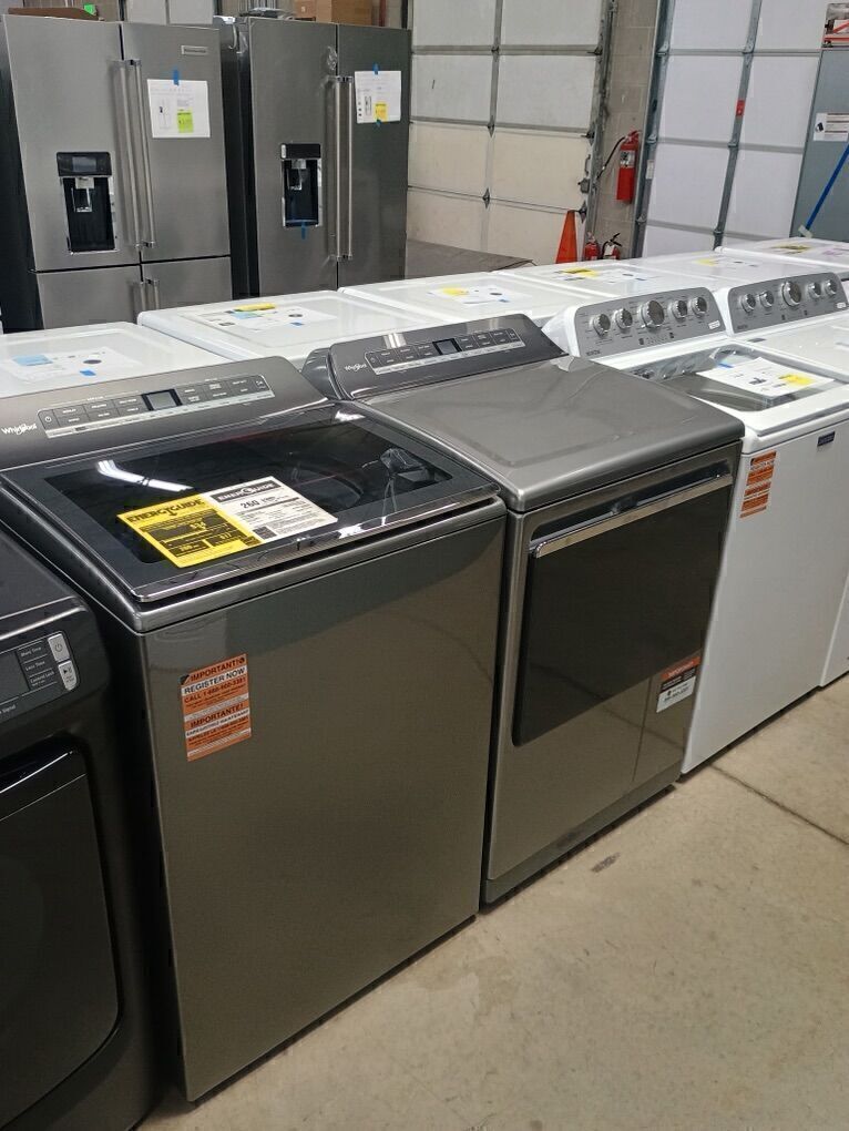 NEW WHIRLPOOL SMART TOP LOAD LAUNDRY SET