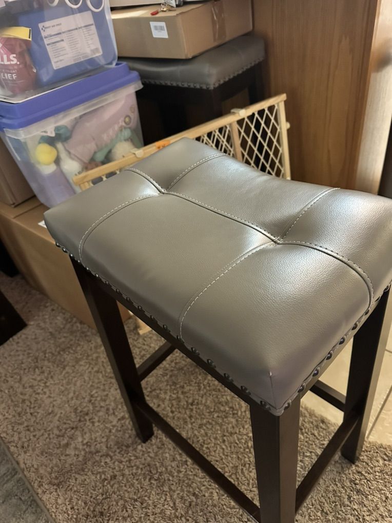 3 Barstools Padded