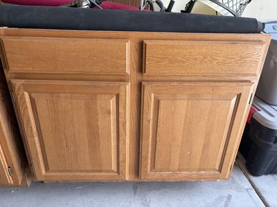 Used Wood Kitchen Base Cabinets - Multiple Units Available